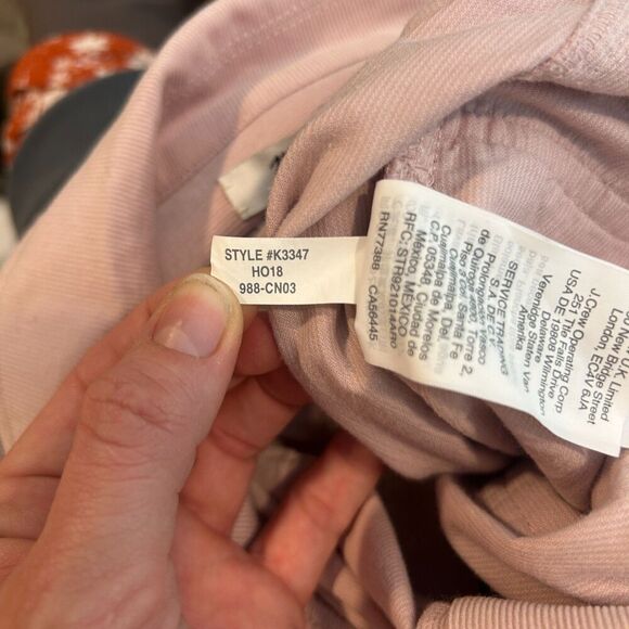 Madewell Pink Corduroy Belted Jumpsuit Size 0 - Picture 10 of 10